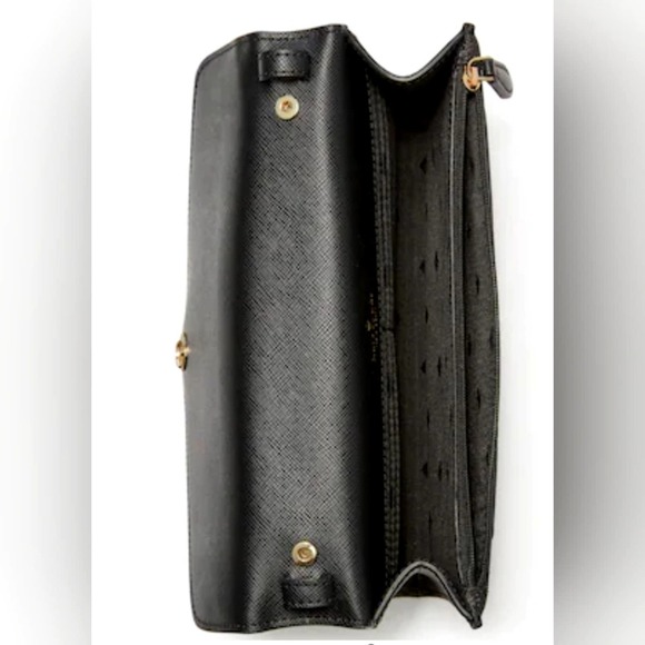 KATE SPADE TINSEL FLAP CROSSBODY IN BLACK - Picture 3 of 4